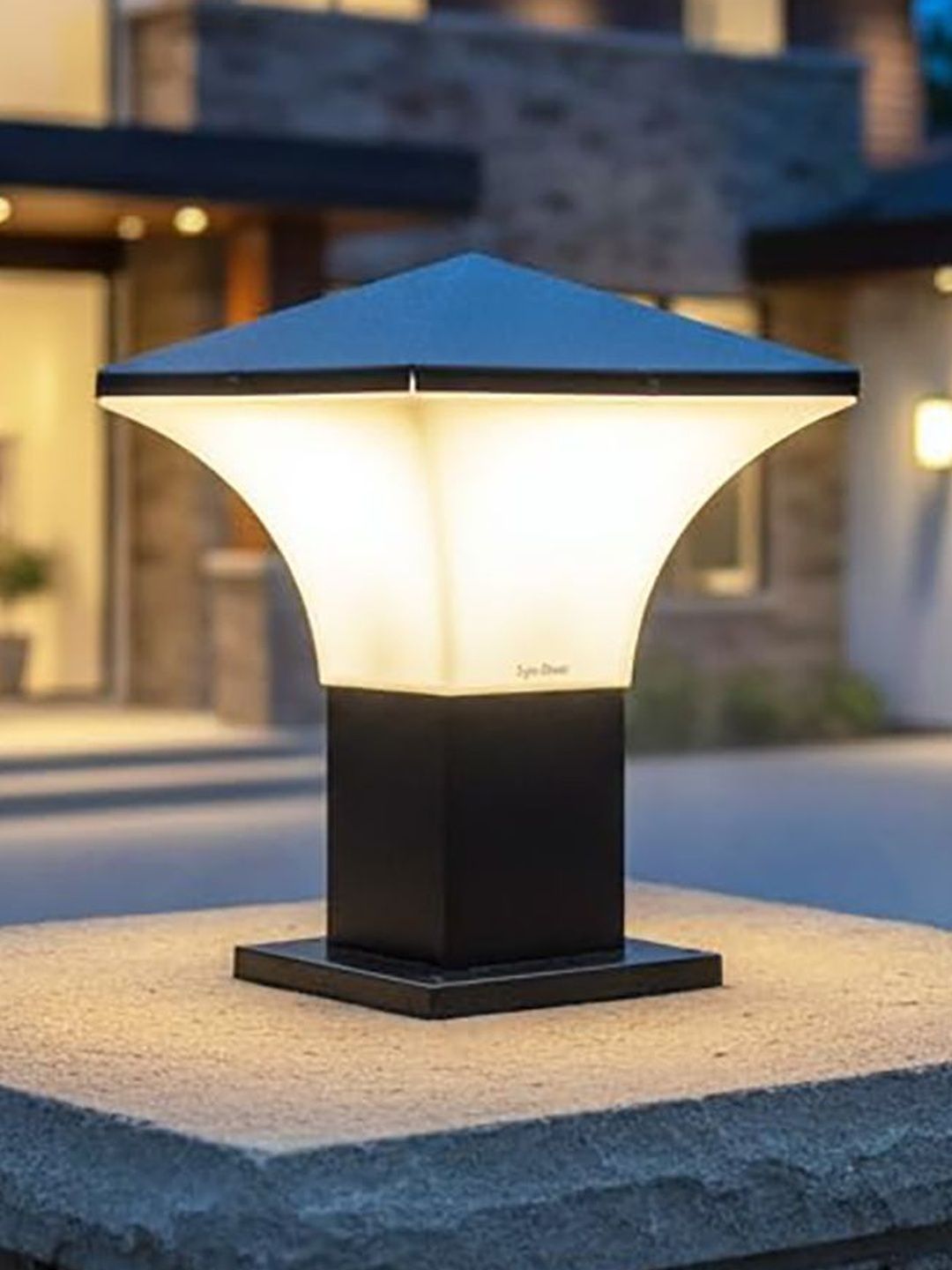 BrightLyt White & Black Textured Metal Frustum Waterproof Outdoor Lamps-image-39