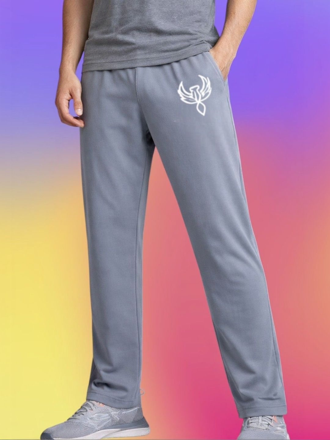Moda Rapido Men Regular Fit Brand Logo Dry Fit Track Pants-picture-33