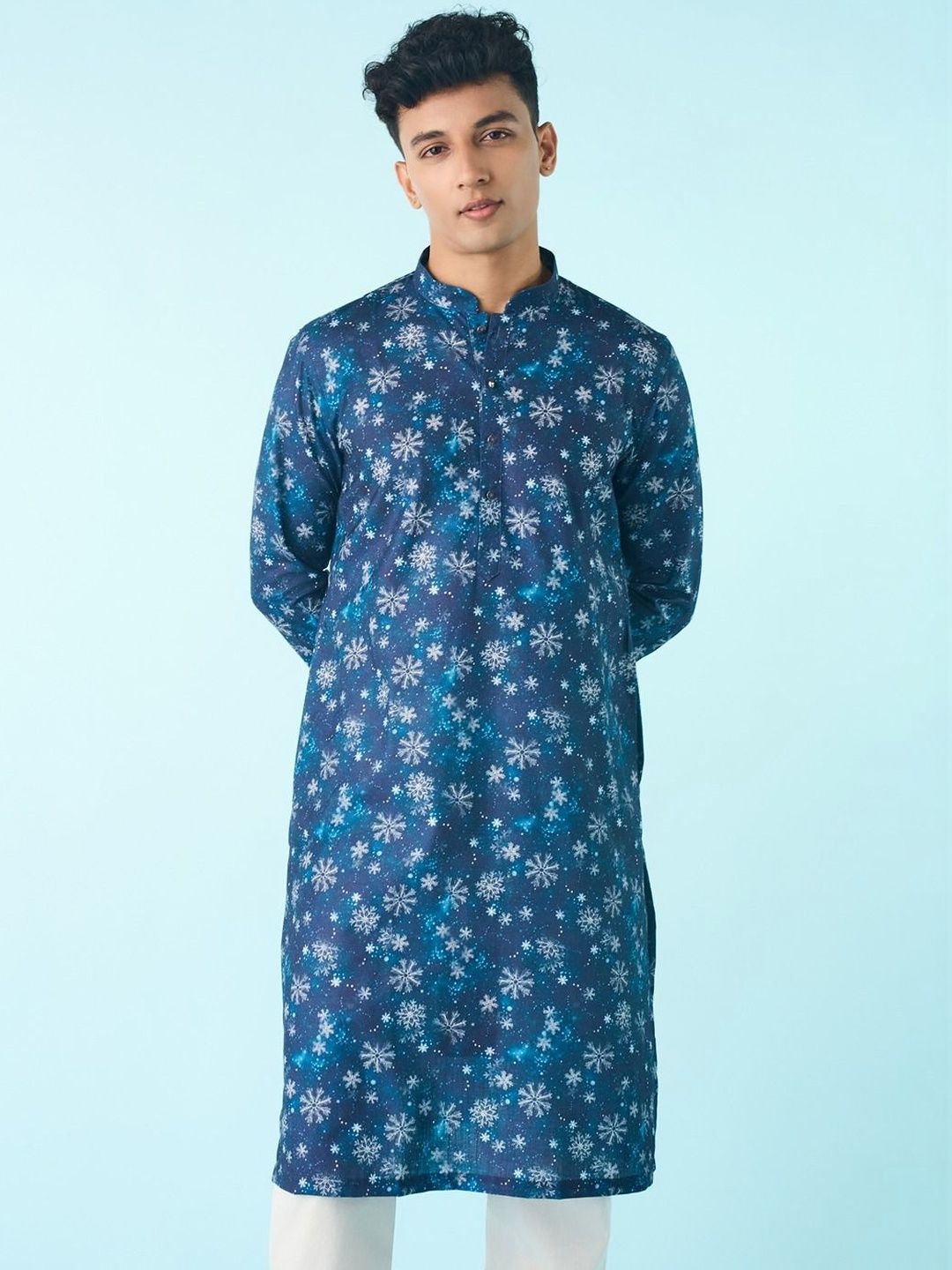 Diwas by Manyavar Men Quirky Printed Kurta-picture-34