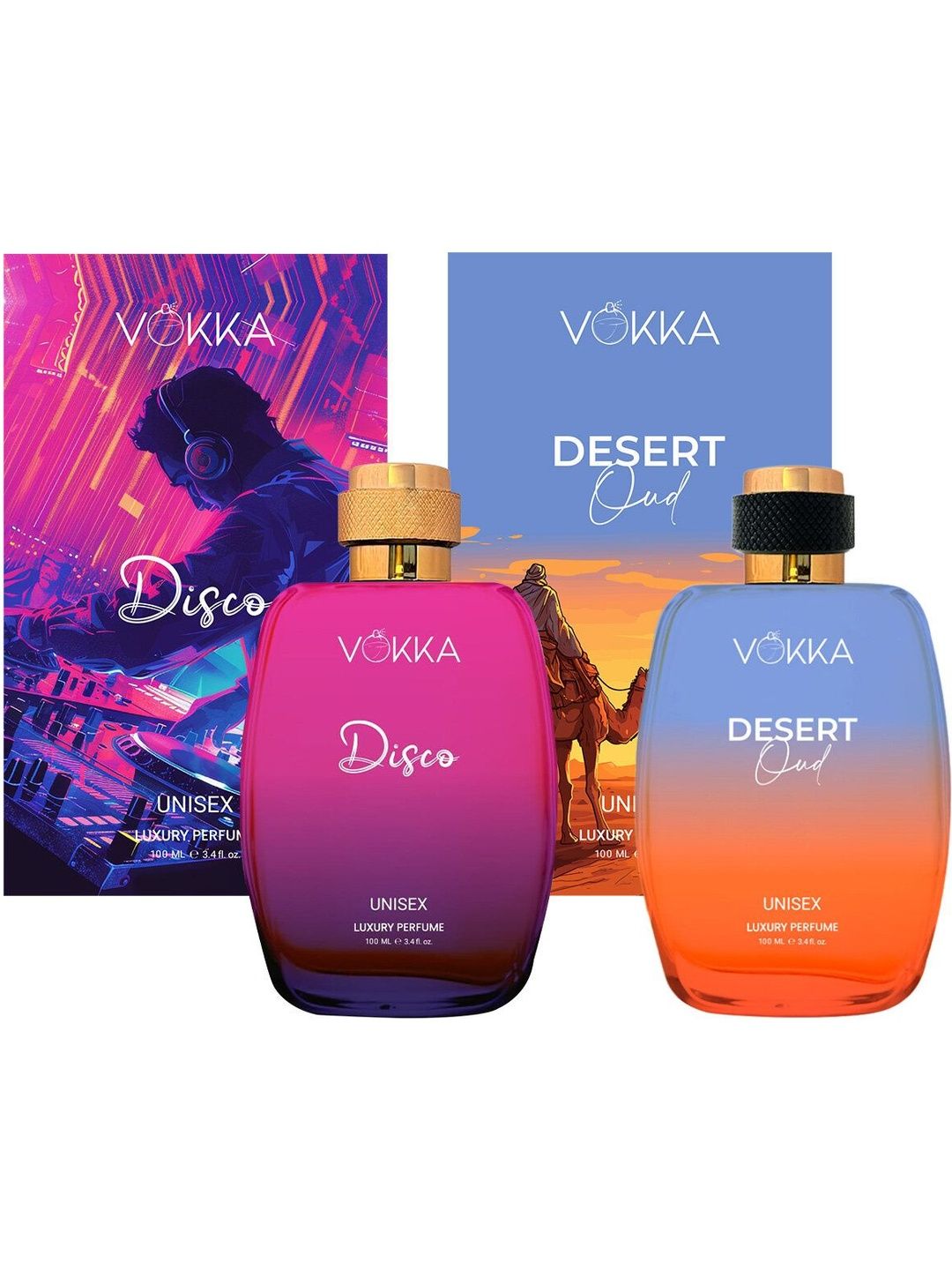 VOKKA Set Of 2 Disco & Desert Oud Long-Lasting Perfumes - 100 ml Each-picture-34