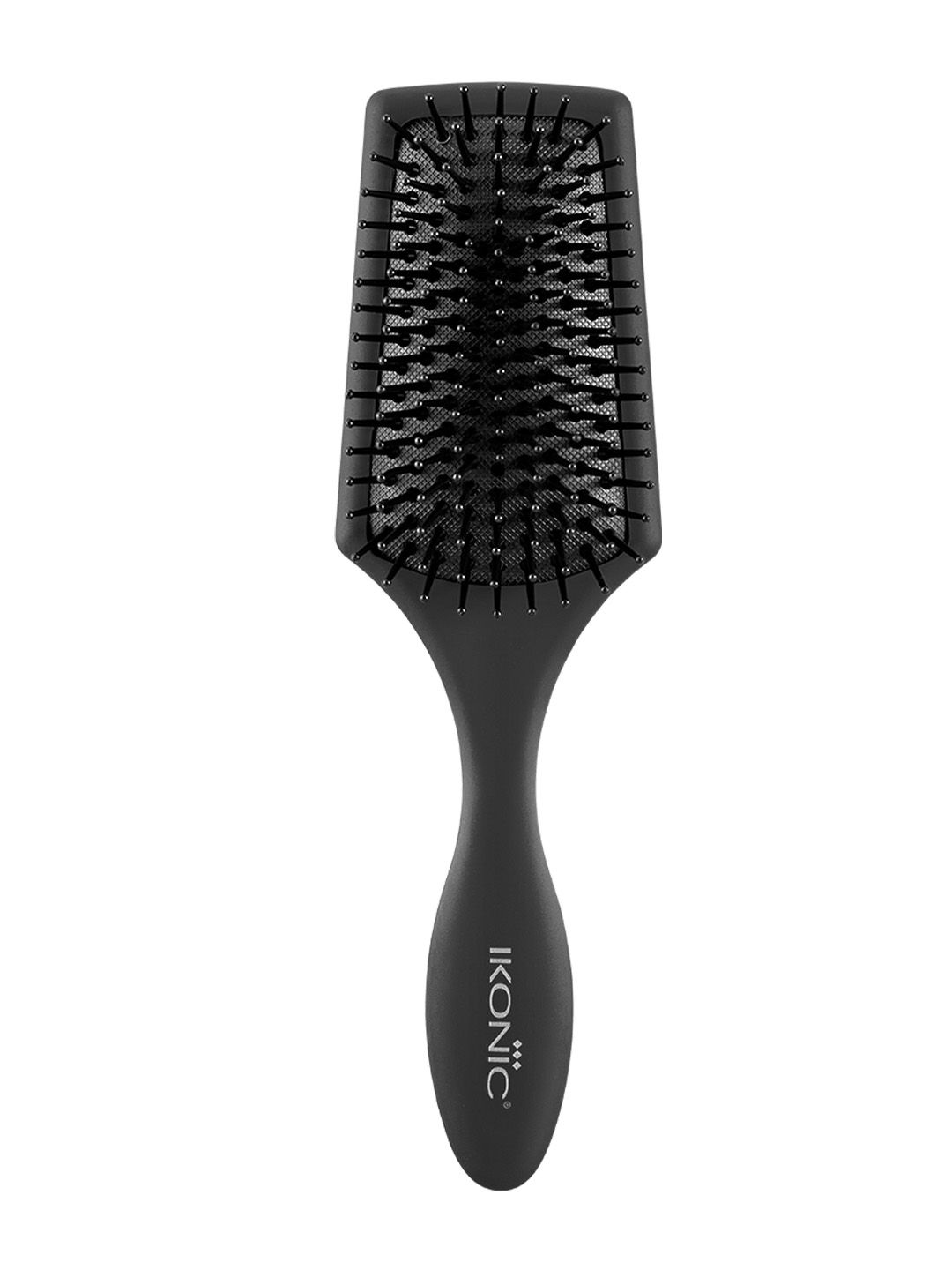 Ikonic Womens Black Paddle Small Hair Brush
