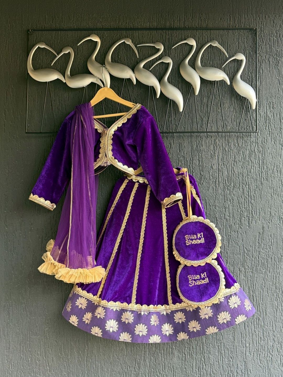 The Little Tales Girls Embellished Sequinned Semi-Stitched Lehenga & Blouse With Dupatta-picture-16