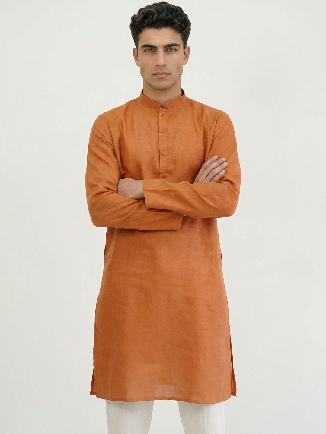 HERE&NOW Men Thread Work Pathani Kurta-picture-11
