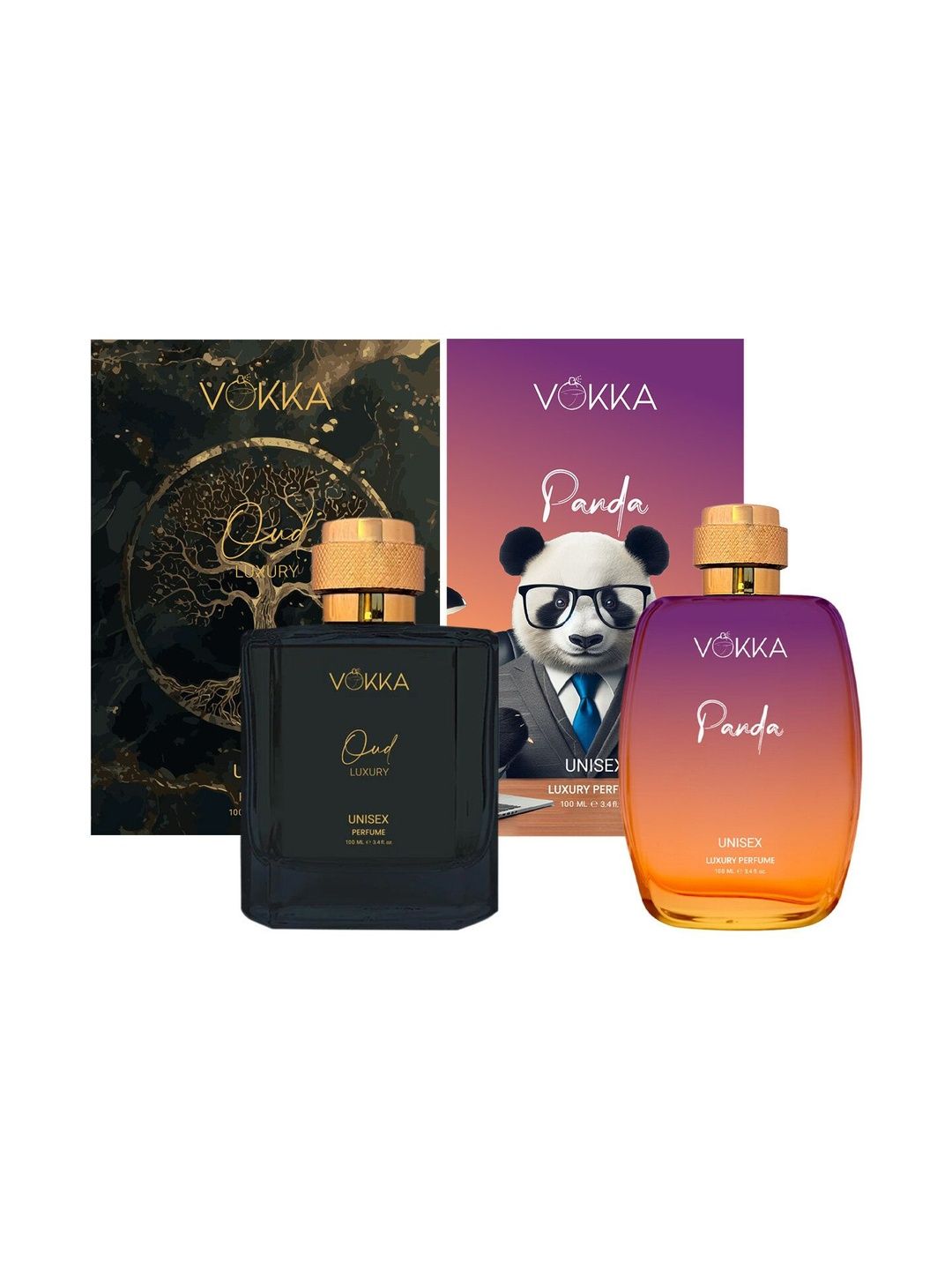 VOKKA Set Of 2 Oud Luxury & Panda Long-Lasting Perfumes - 100 ml Each-picture-19