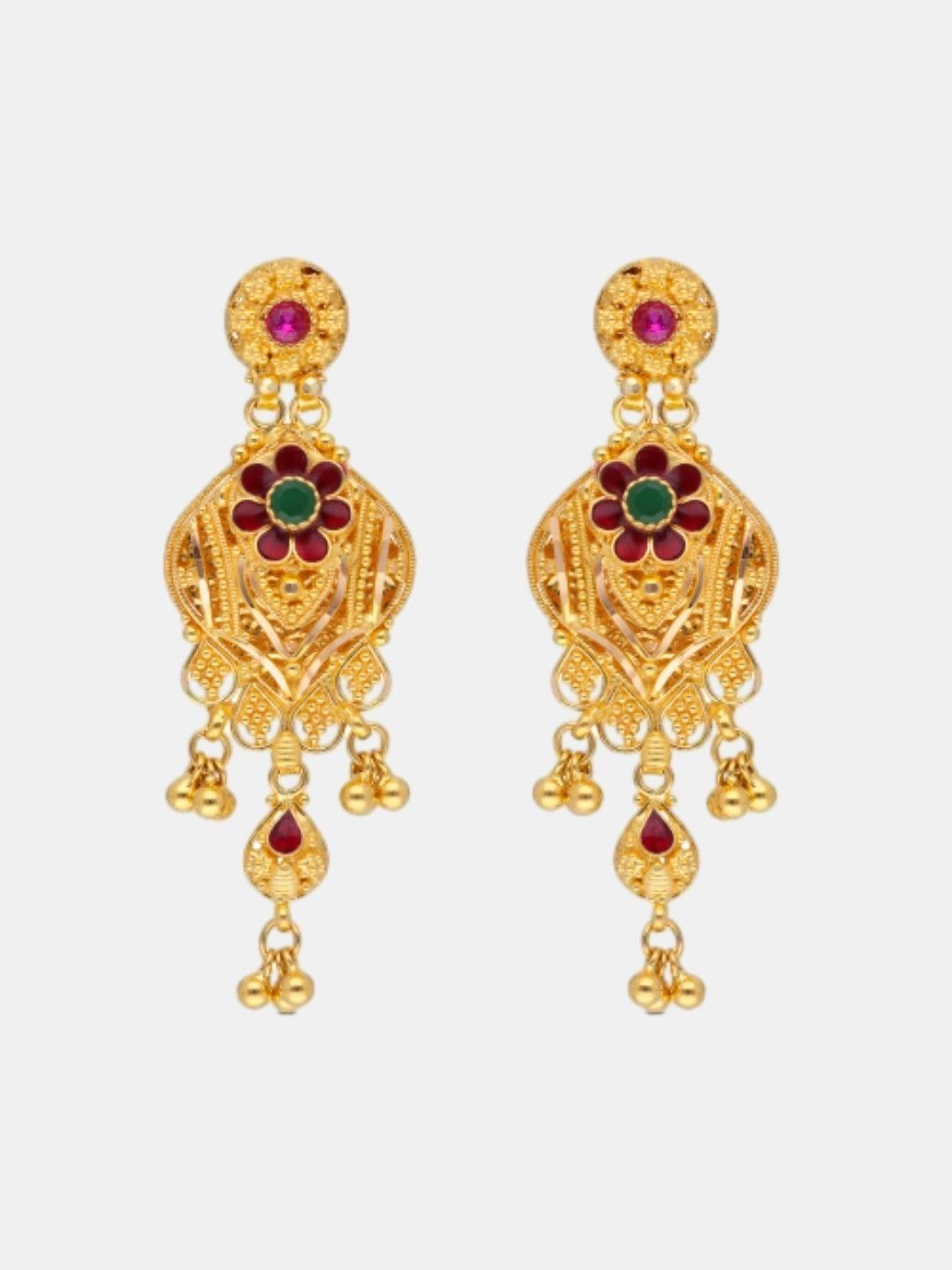 C KRISHNIAH CHETTY JEWELLERS PVT LTD 22Kt Gold Earrings- 10.41g-picture-28