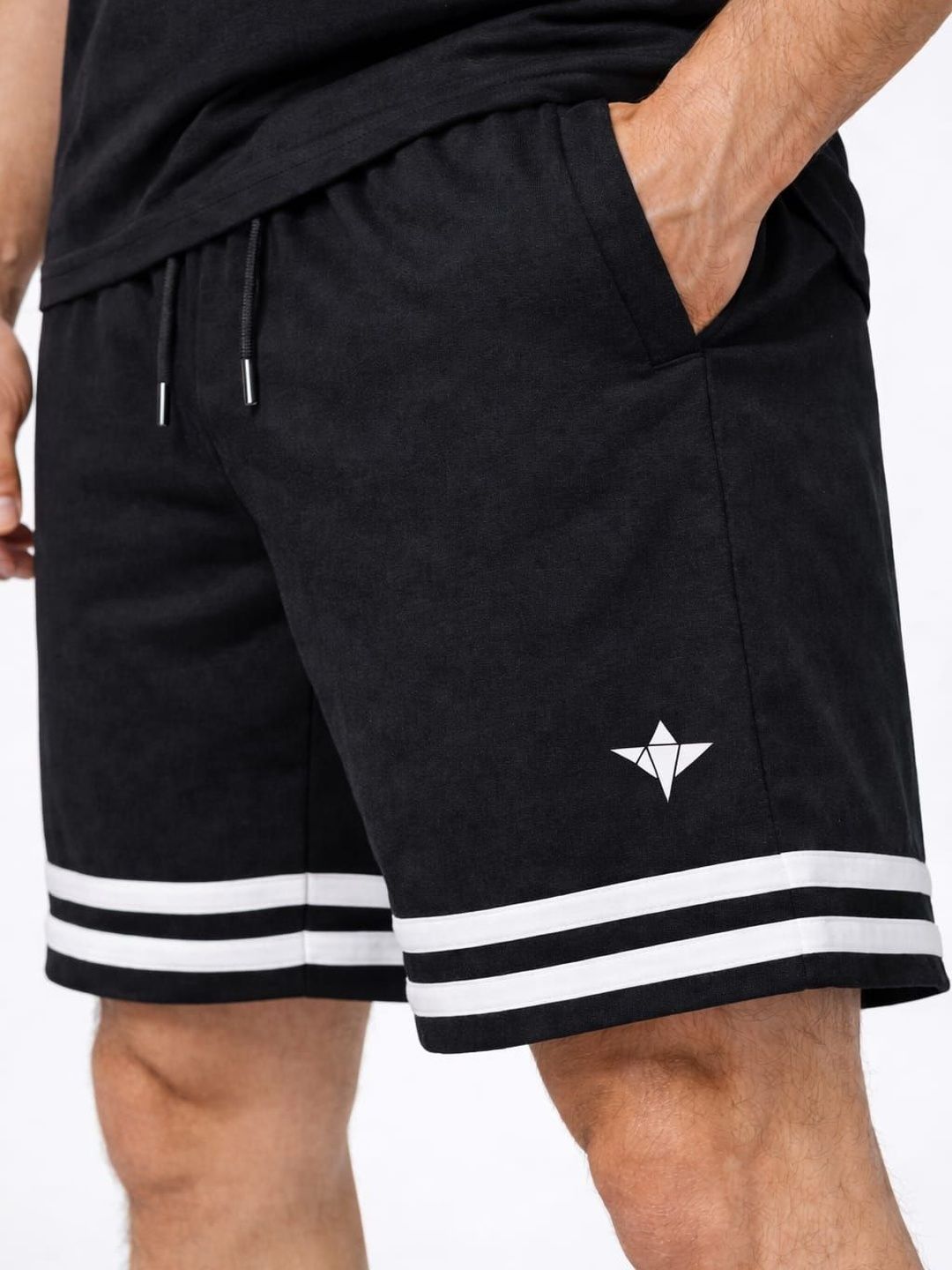 INDIAN HAWK Men Striped High-Rise Training or Gym Sports Shorts with Technology-picture-17