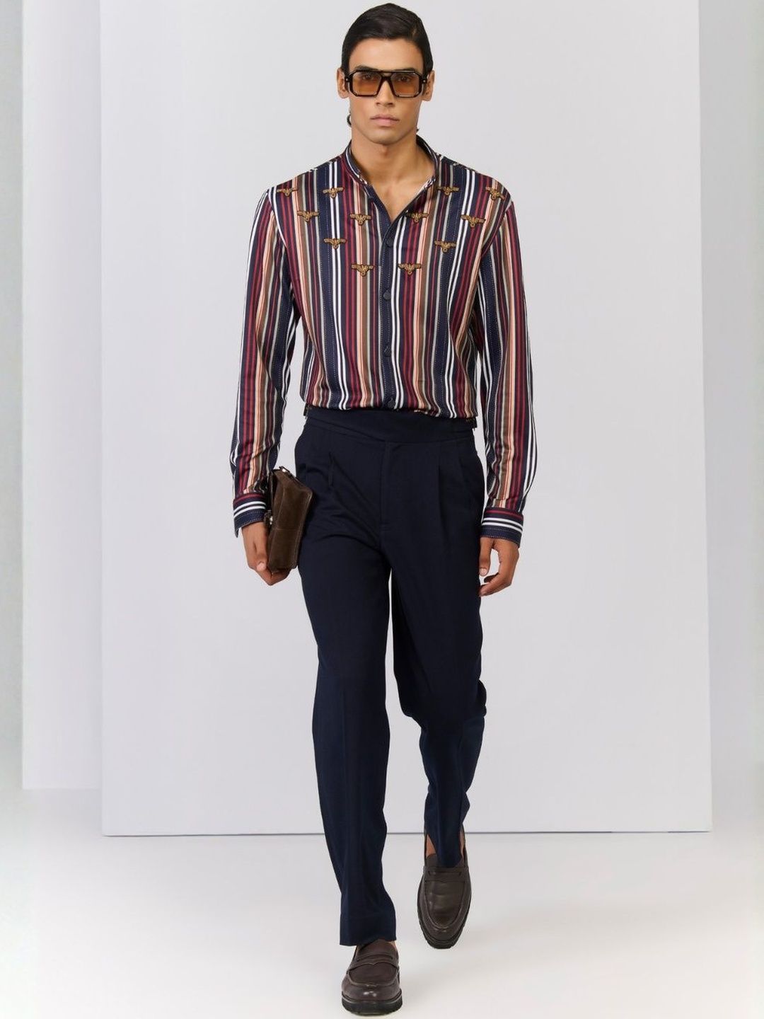S&N by Shantnu Nikhil Men Slim Fit Multi Stripes Striped Casual Shirt-picture-51