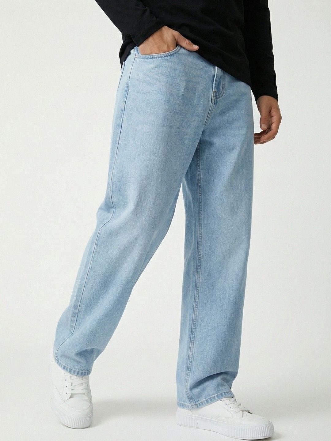 Encrypt Men Classic Mid-Rise Light Fade Stretchable Jeans-picture-16