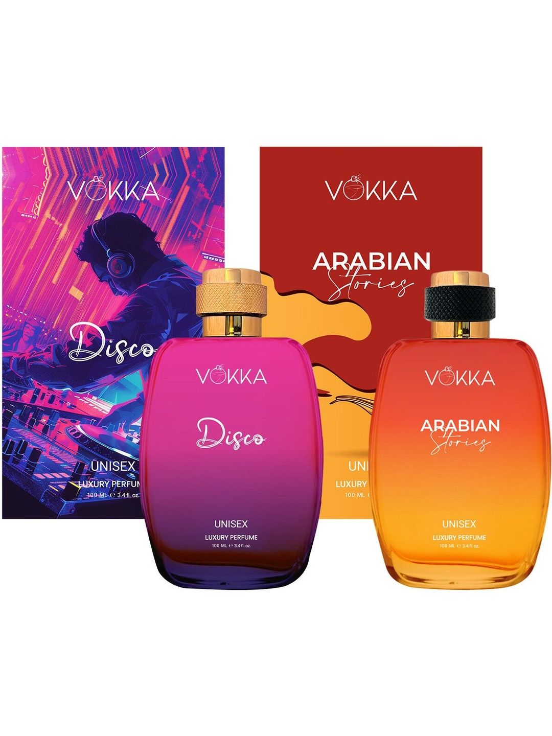 VOKKA Set Of 2 Disco & Arabian Stories Long-Lasting Perfumes - 100 ml Each-picture-56