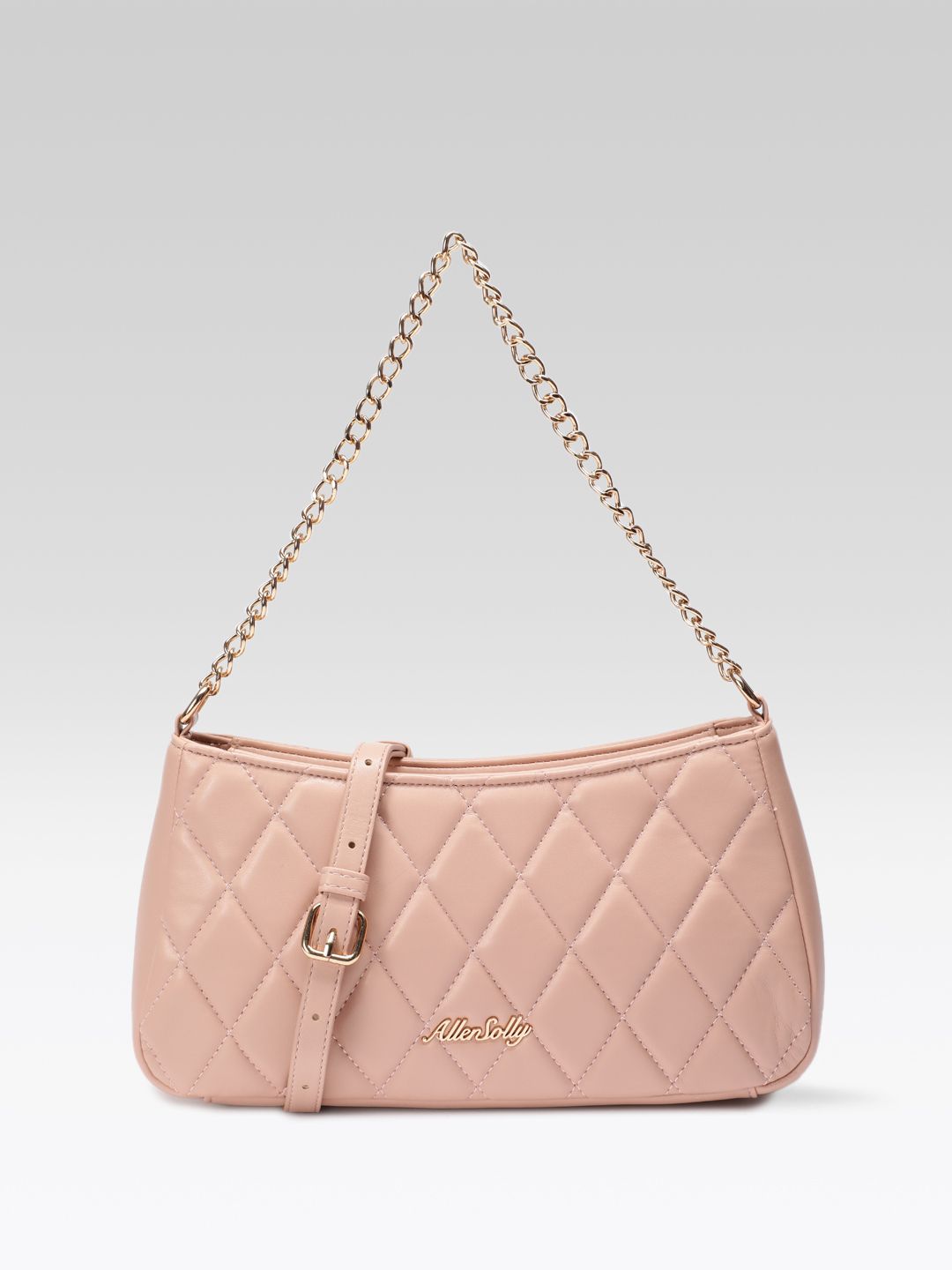 Allen Solly Quilted Baguette Shoulder Bag-picture-30
