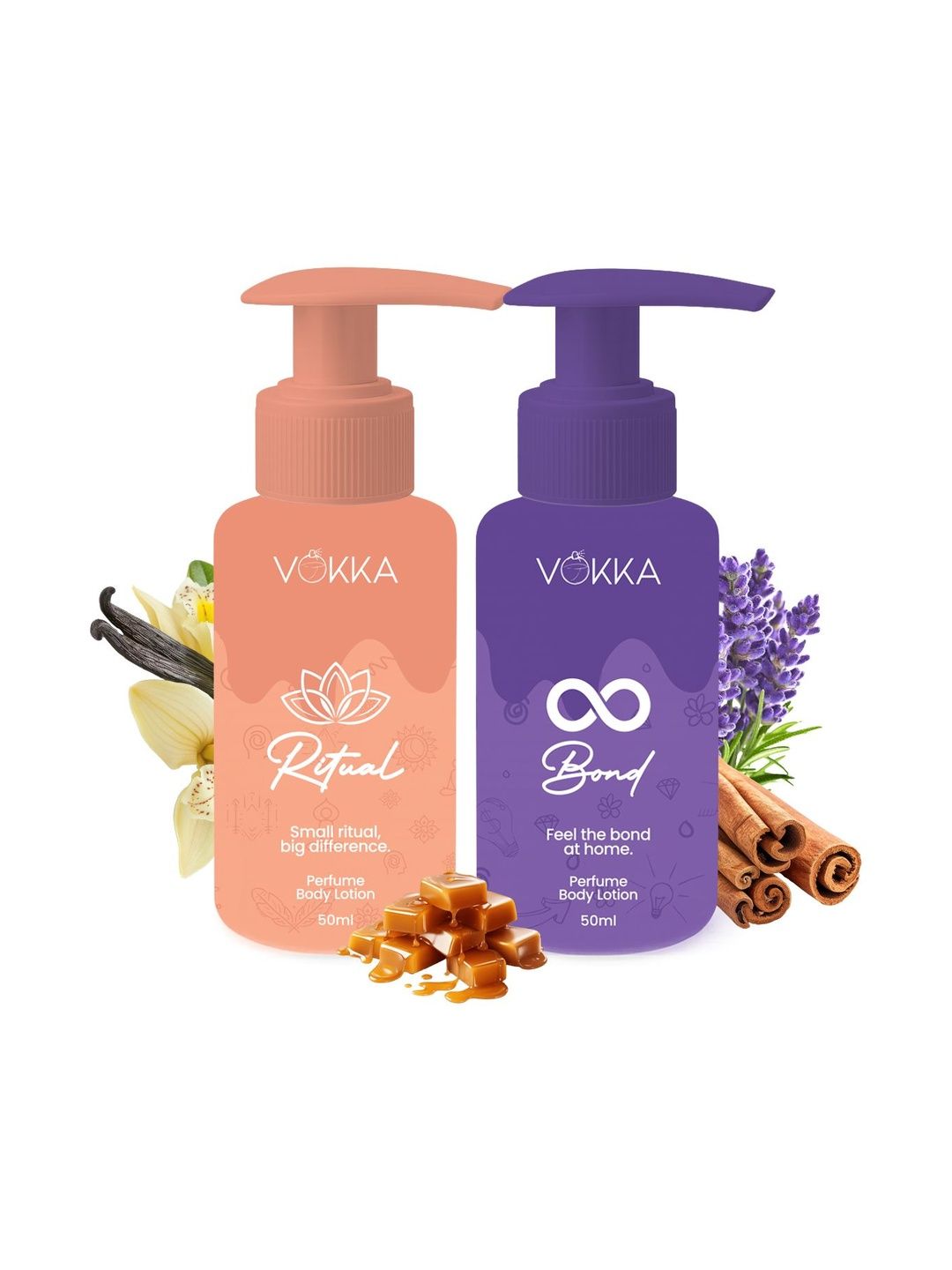VOKKA Set Of 2 Ritual & Bond Perfume Body Lotion - 50 ml Each-picture-17