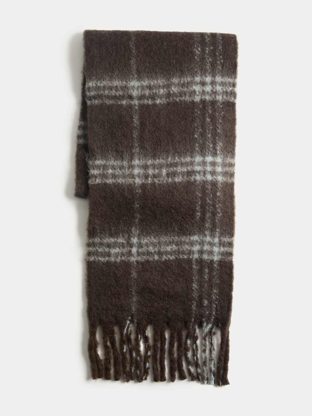 Marks & Spencer Men Checked Scarf-image-7