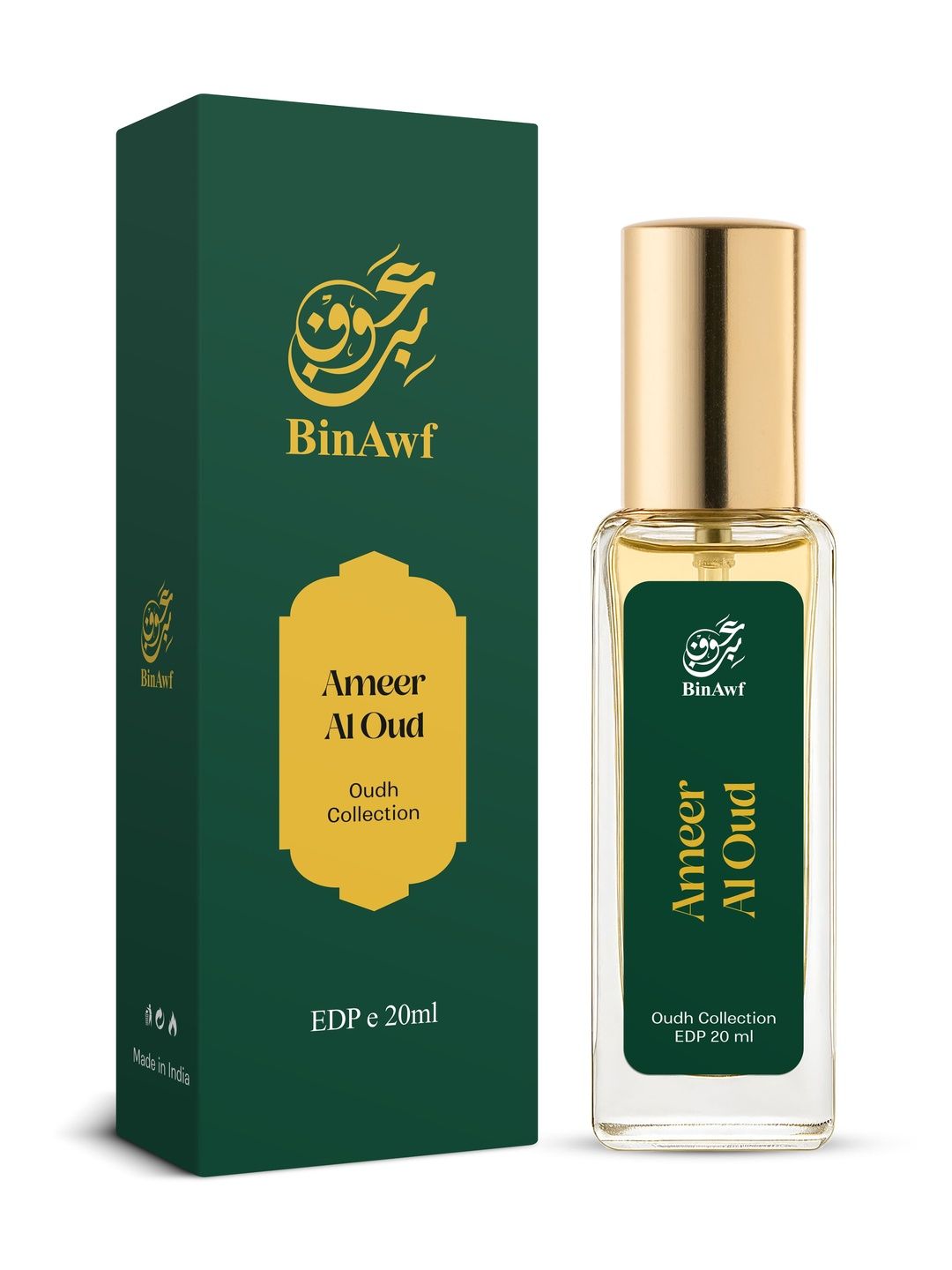 BinAwf Ameer Al Oud Long-Lasting Eau De Parfum - 20 ml-picture-2