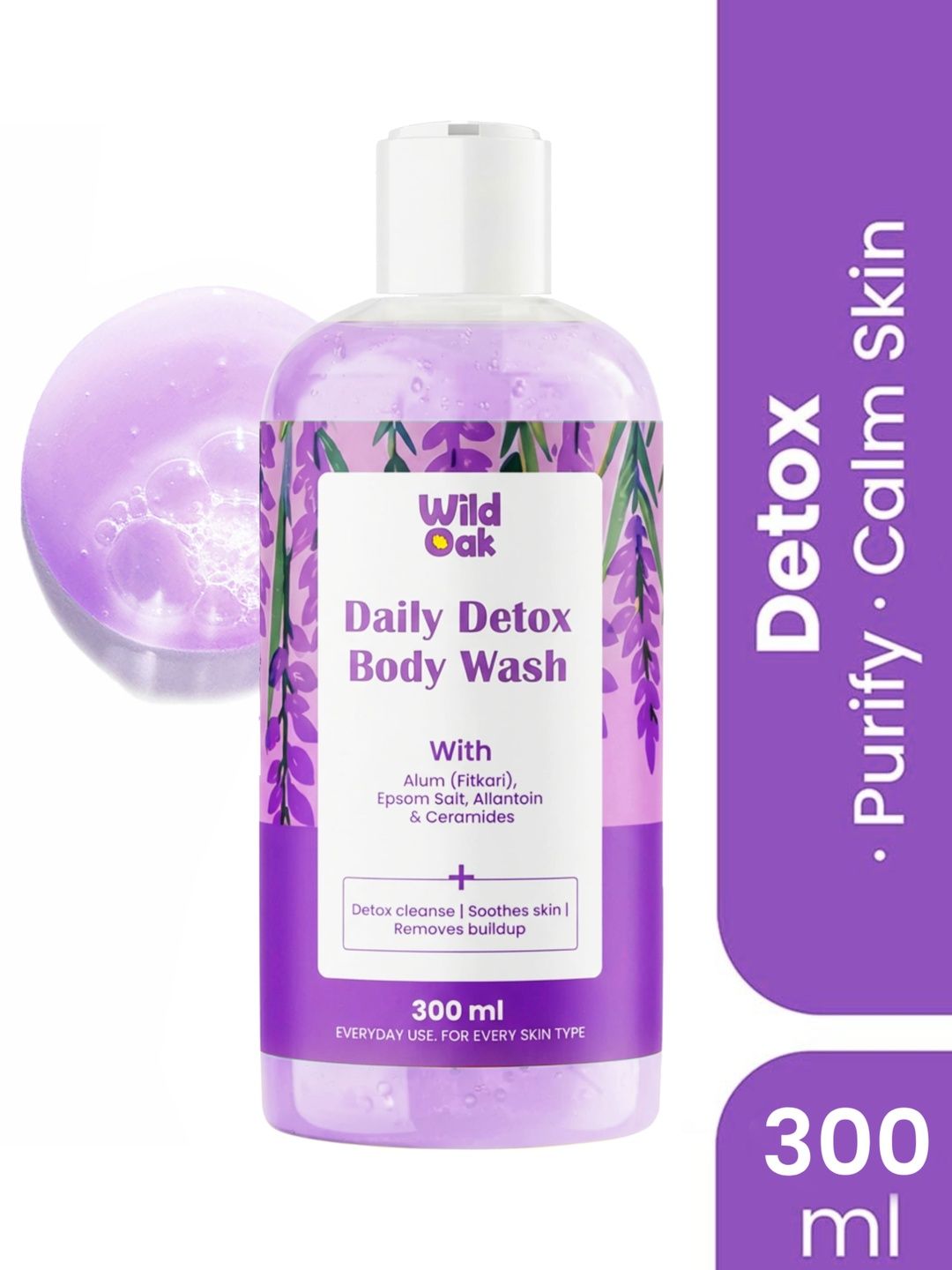 Wild Oak Daily Detox Fitkari & Epsom Salt Body Wash - 300 ml-image-17