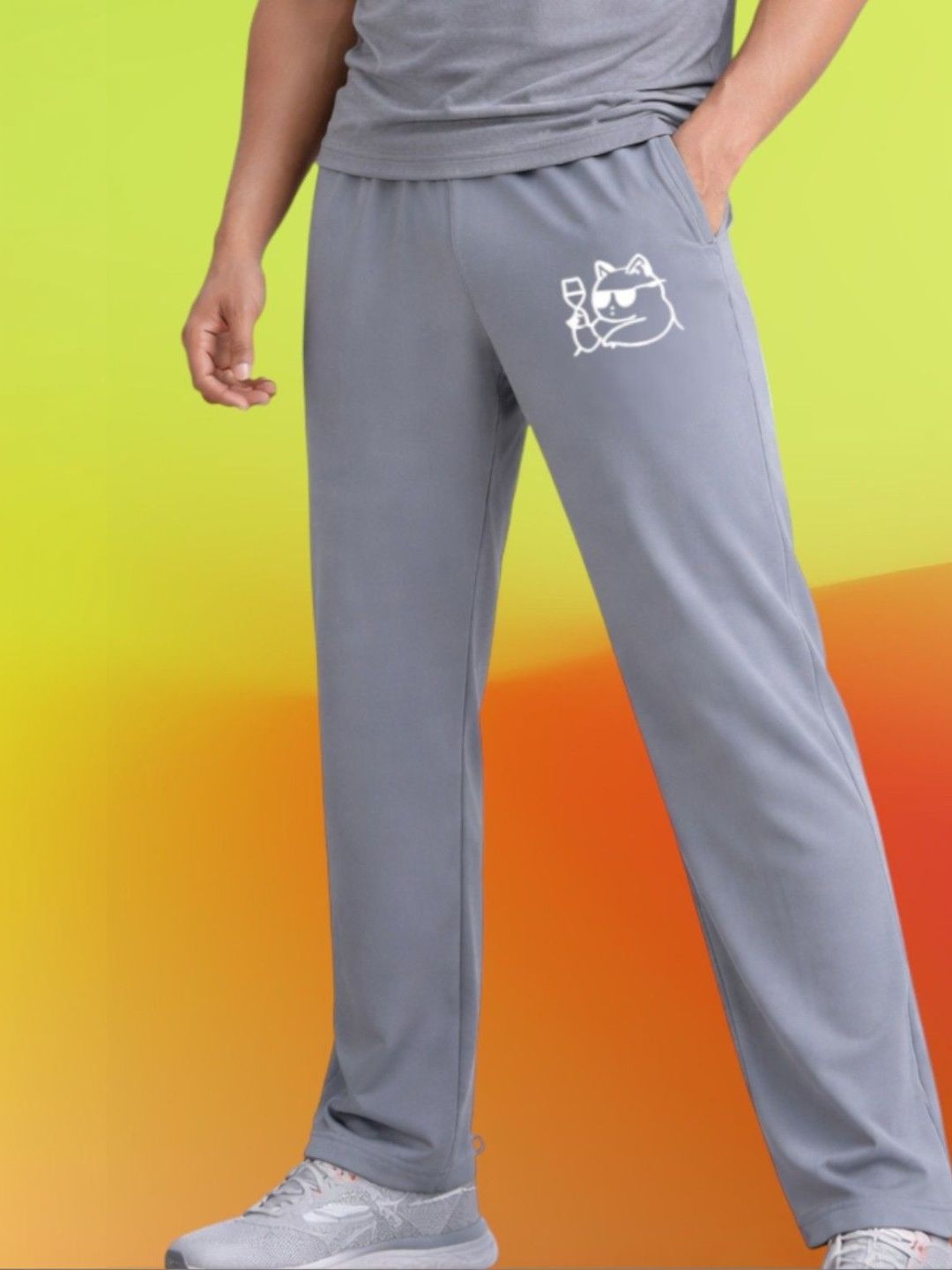 Moda Rapido Men Regular Fit Graphic Print Training Track Pants-picture-35