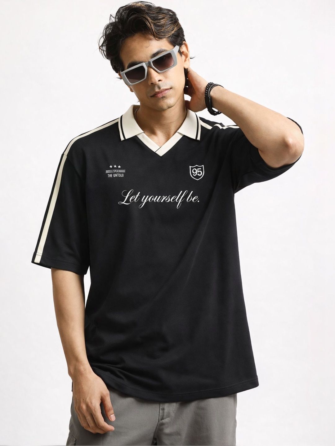 Maniac Men Typography Printed Polo Collar T-shirt-picture-33