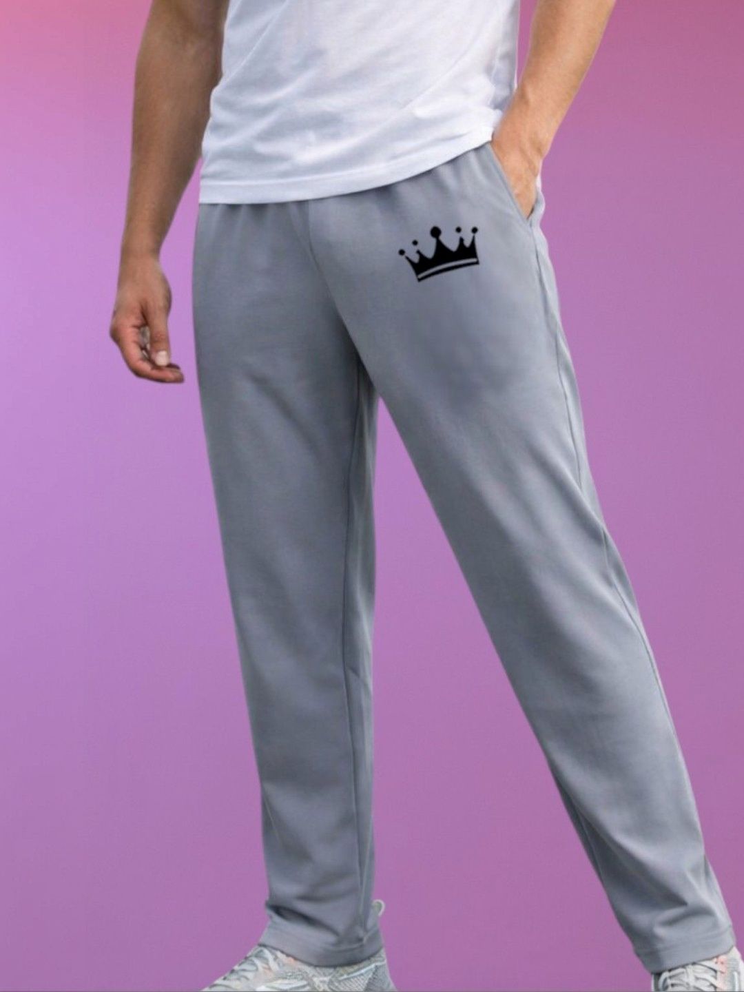 Moda Rapido Men Regular Fit Graphic Print Training Track Pants-picture-28