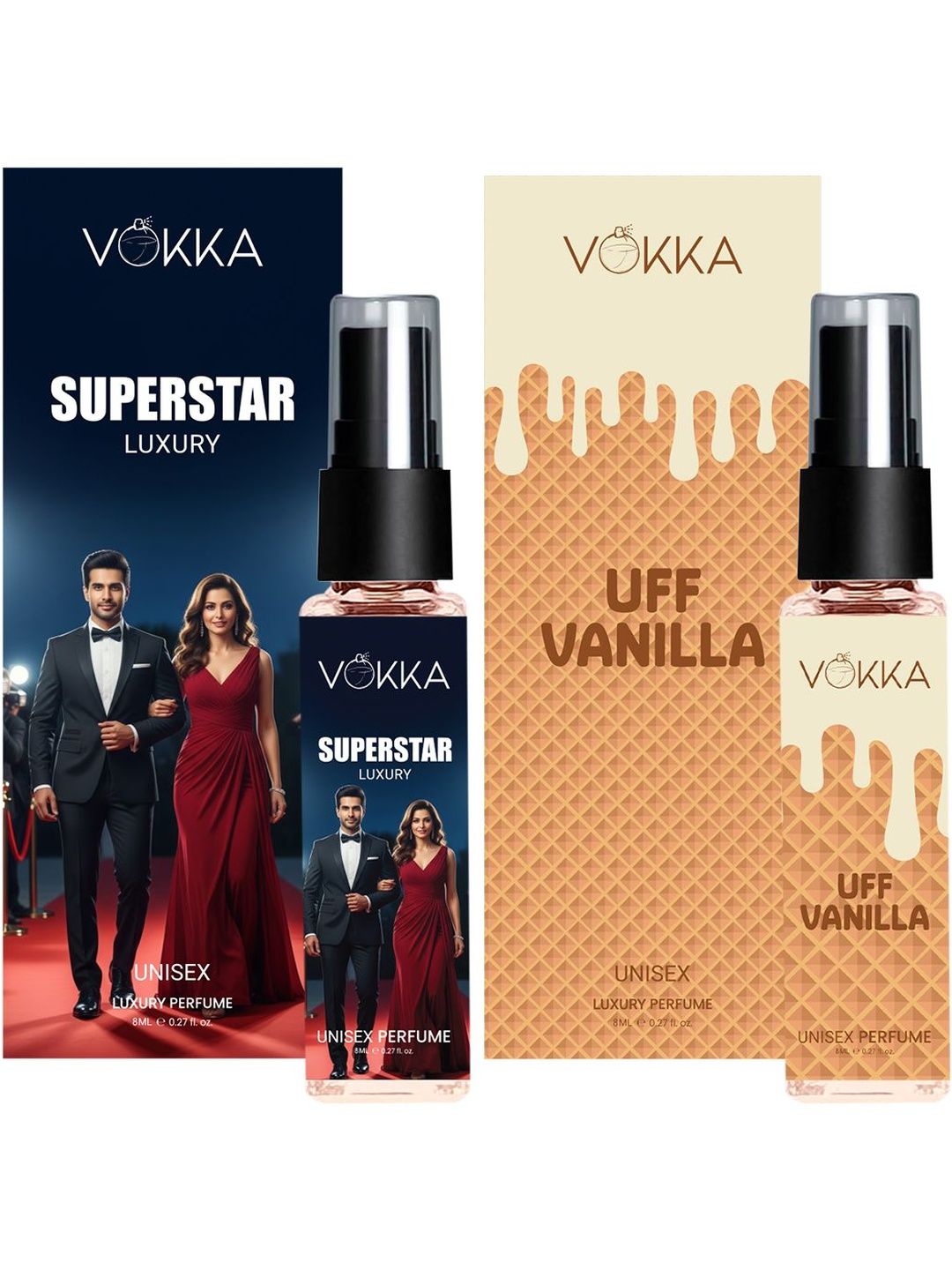 VOKKA Set Of 2 Superstar & Uff Vanilla Long-Lasting Perfumes - 8 ml Each-picture-25