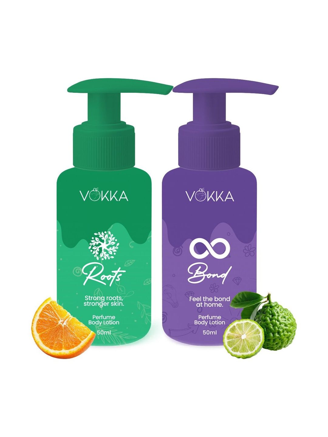 VOKKA Set Of 2 Roots & Bond Perfume Body Lotion - 50 ml Each-picture-16