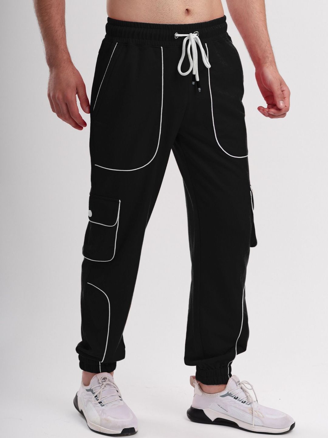 Resteez Men Regular Fit Colourblocked Joggers-picture-51