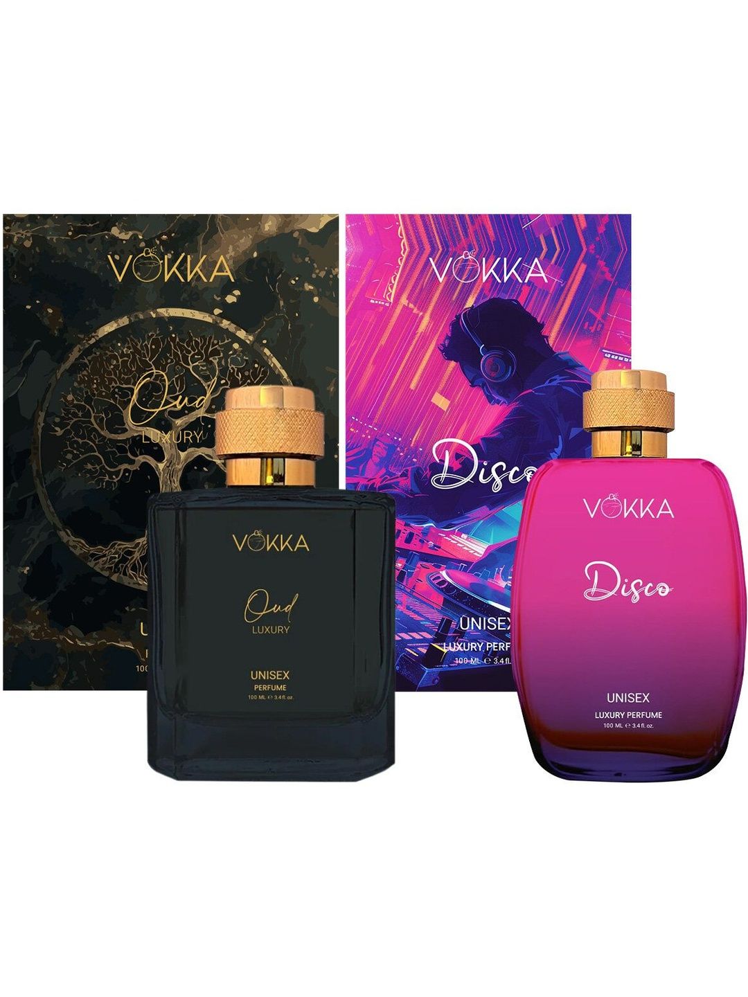 VOKKA Set Of 2 Oud Luxury & Disco Long-Lasting Perfumes - 100 ml Each-picture-18