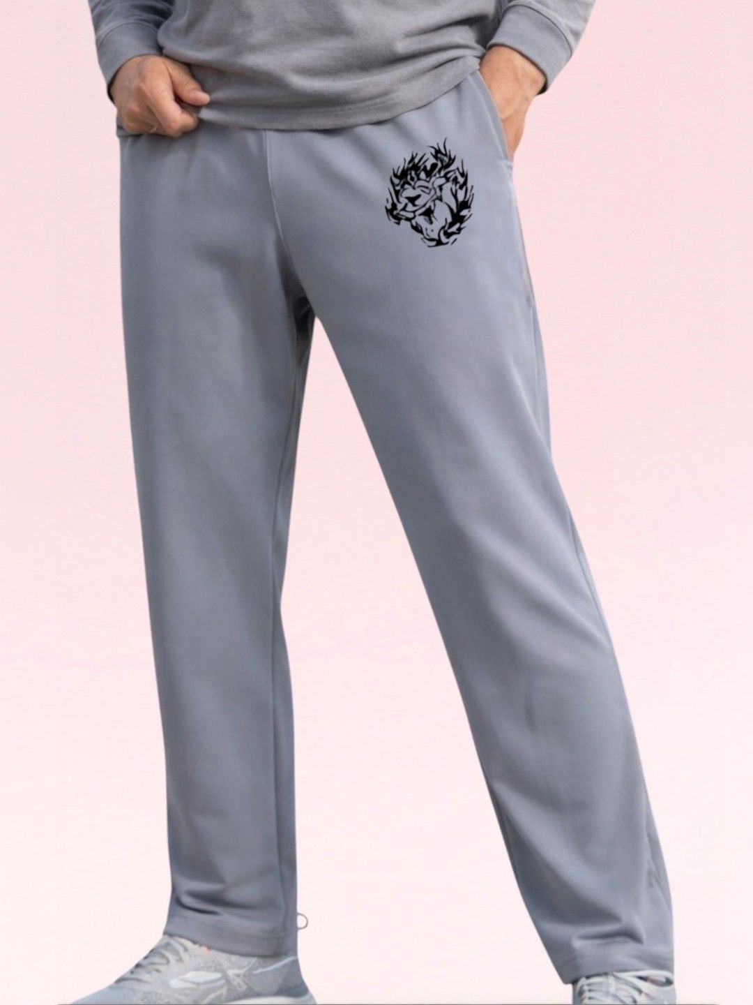 Moda Rapido Men Regular Fit Graphic Print Running Track Pants-picture-26