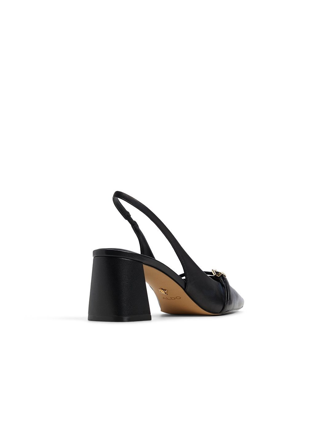 ALDO Leather Block Pumps with Buckles-picture-35
