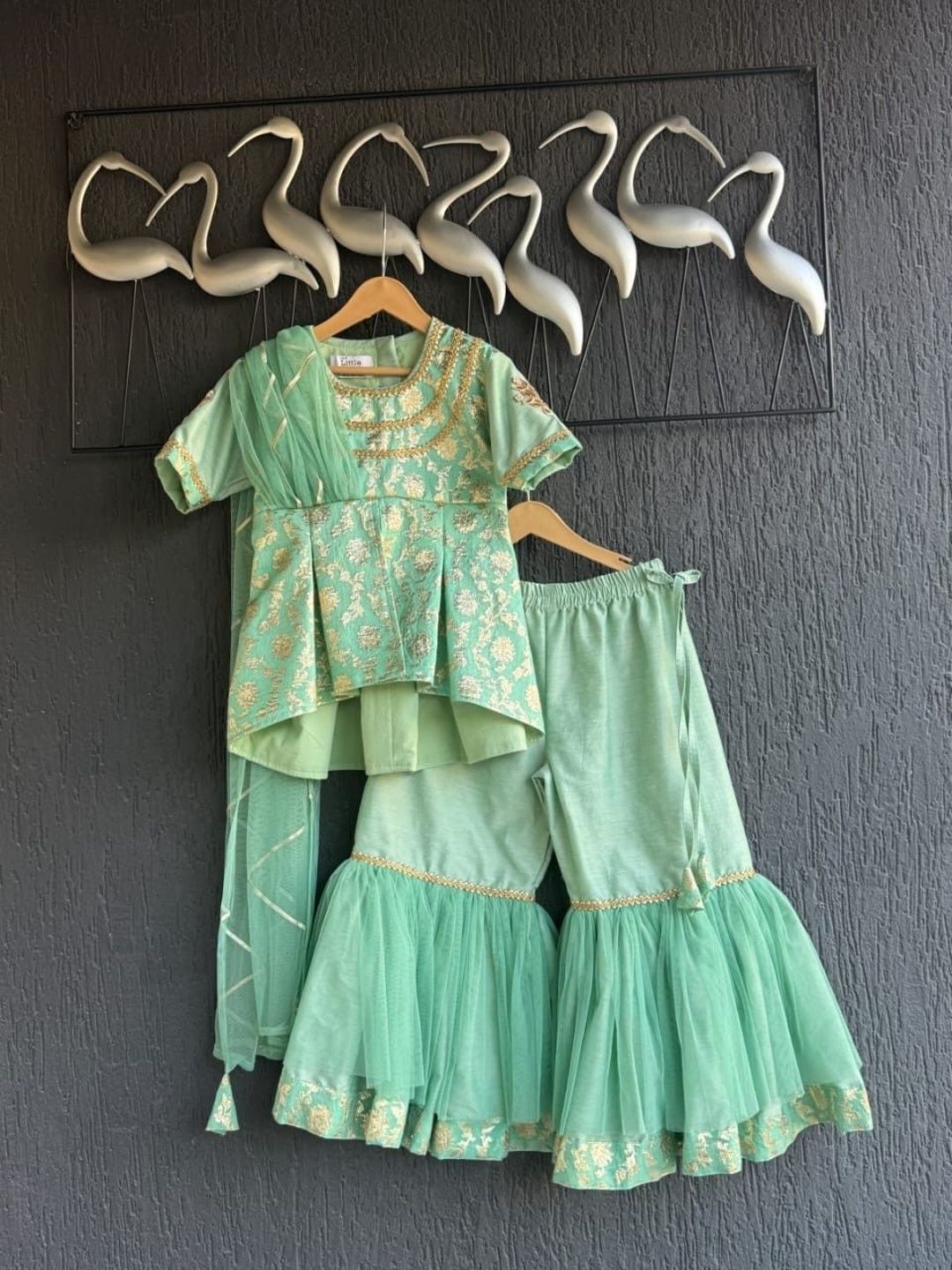 The Little Tales Girls Embellished Ready to Wear Lehenga & Blouse With Dupatta-picture-20