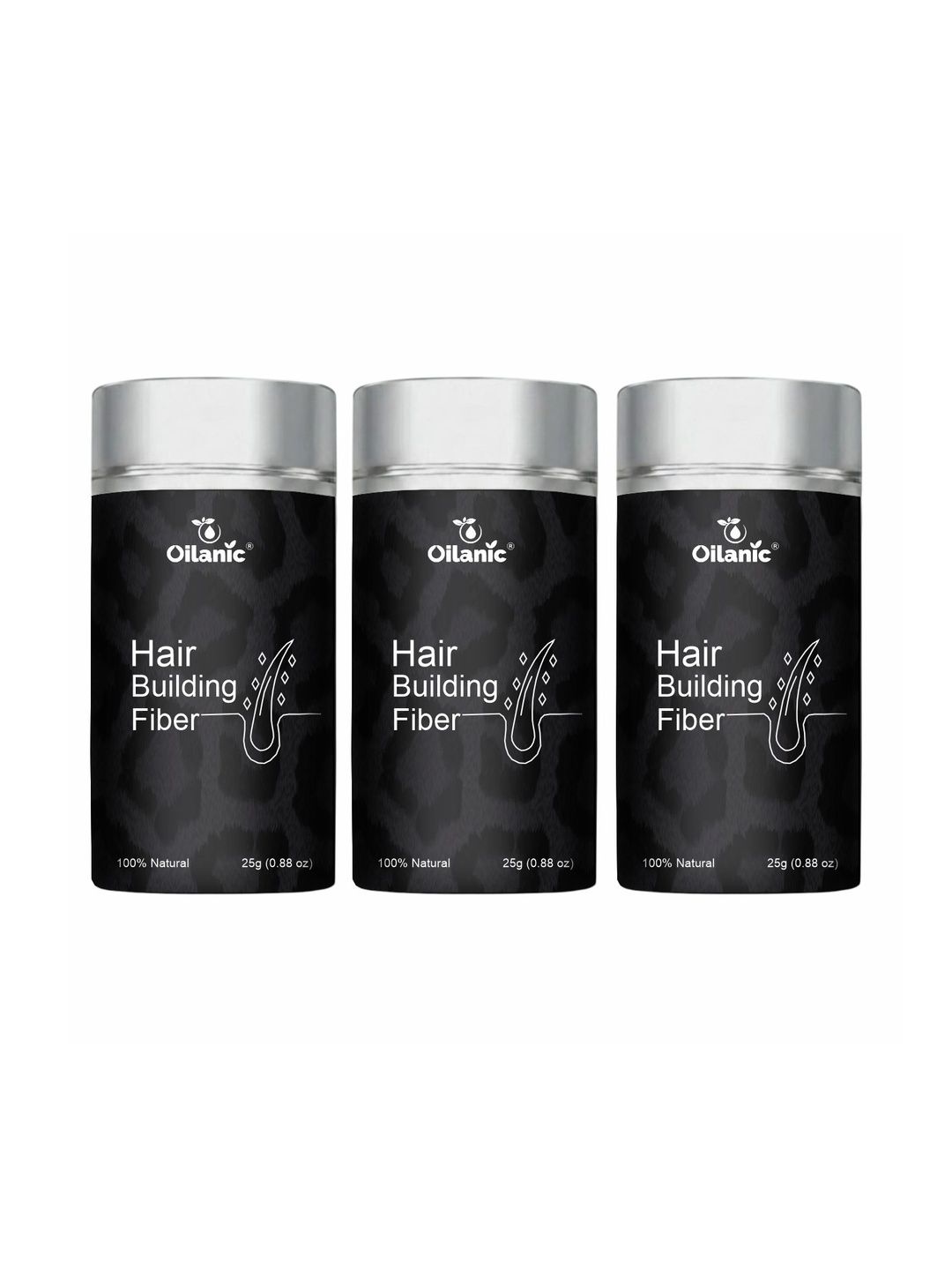 Oilanic Set Of 3 Hair Building Fibers For Instant Hair Thickening - 25 g Each-picture-55