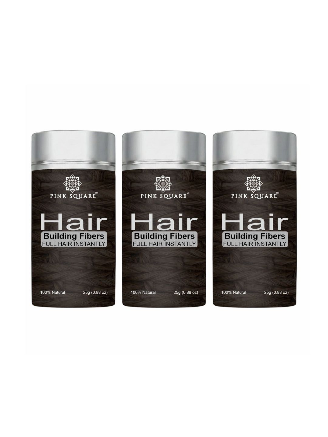 pink square Park Daniel Set Of 3 Hair Building Fibers For Instant Hair Thickening - 25 g Each-picture-15