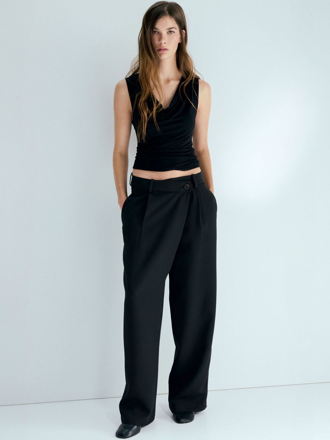 H&M Women Wrapover Tailored Trousers-picture-34