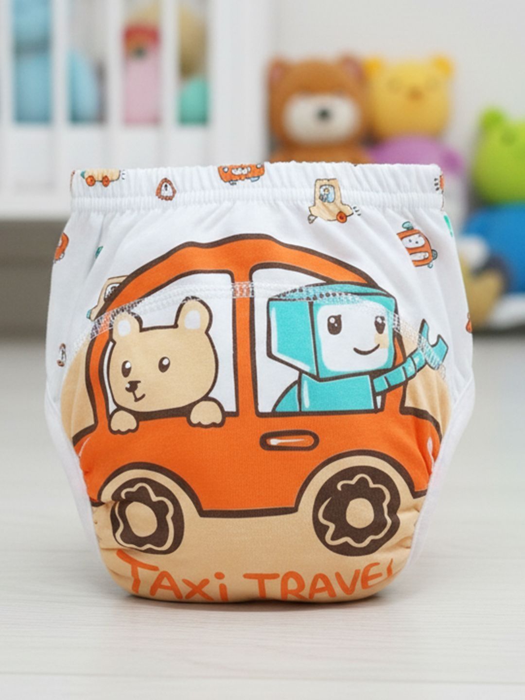 Baby Moo Infants Taxi Travel Printed Reusable Cloth Diaper-picture-58