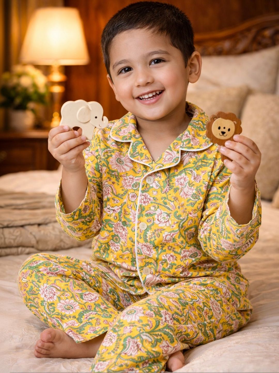 The Natkhat Tales Unisex Kids Printed Night suit-picture-44