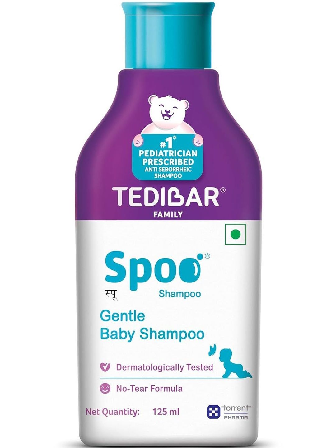 Tedibar Spoo No-Tear Formula Baby Shampoo - 125 ml-image-48