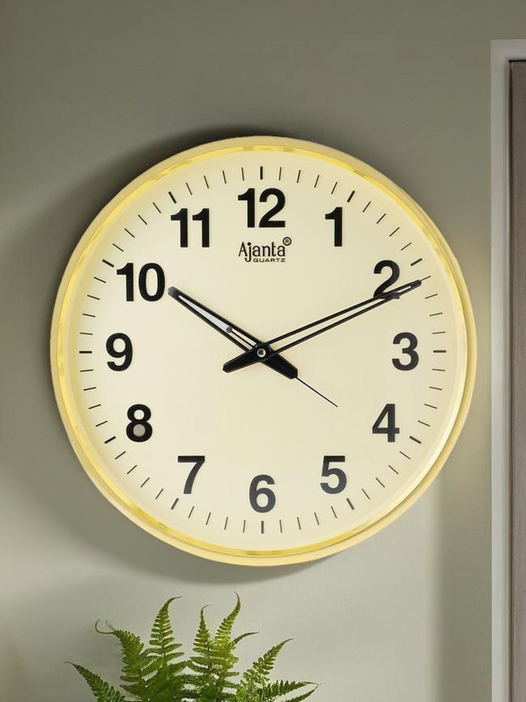 Ajanta Gold-Toned Wall Clock-image-36