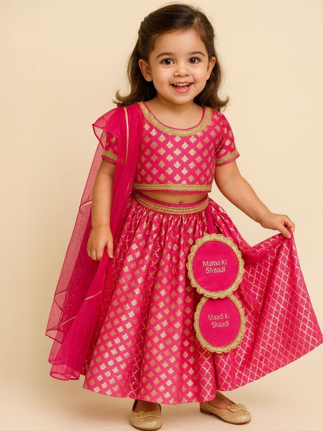 The Little Tales Girls Embellished Ready to Wear Lehenga & Blouse With Dupatta-picture-40
