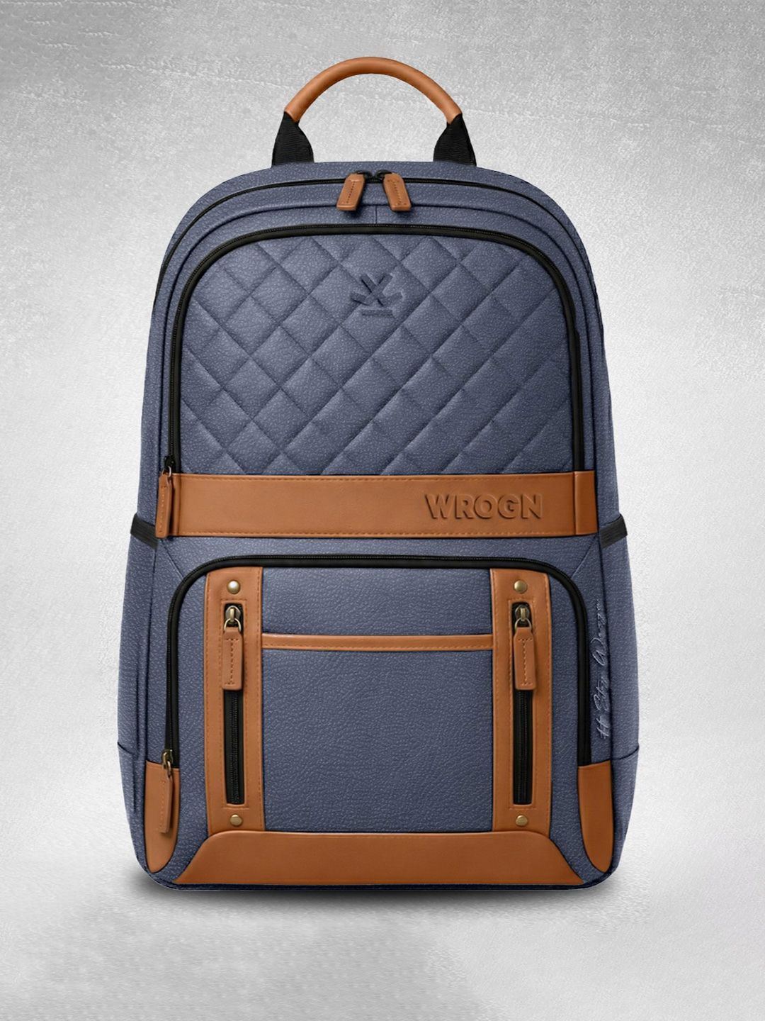 WROGN Unisex Colourblocked Backpack with Anti-Theft-picture-35