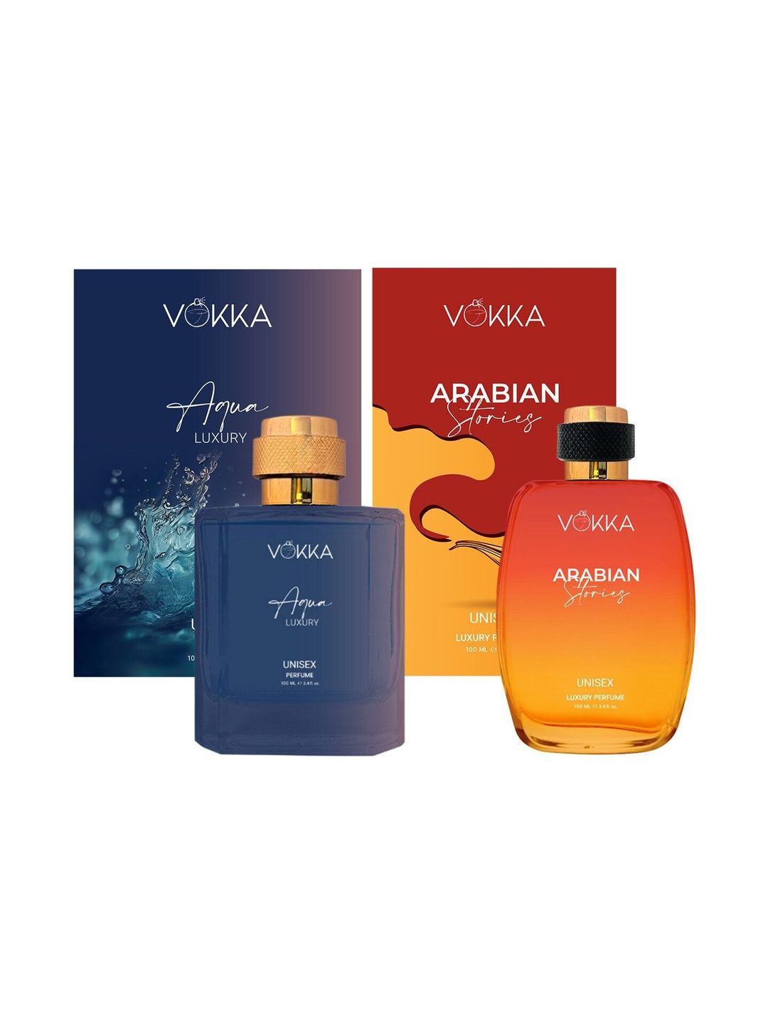 VOKKA Unisex Set Of 2 Aqua & Arabian Stories Long-Lasting Perfumes - 100 ml Each-picture-32