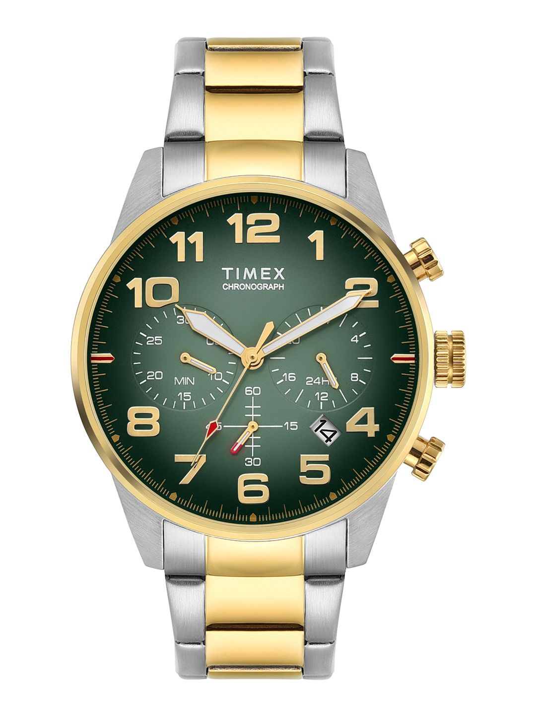 Timex Men Stainless Steel Dial & Bracelet Style Straps Chronograph Watch TWEG307SMU02-image-37