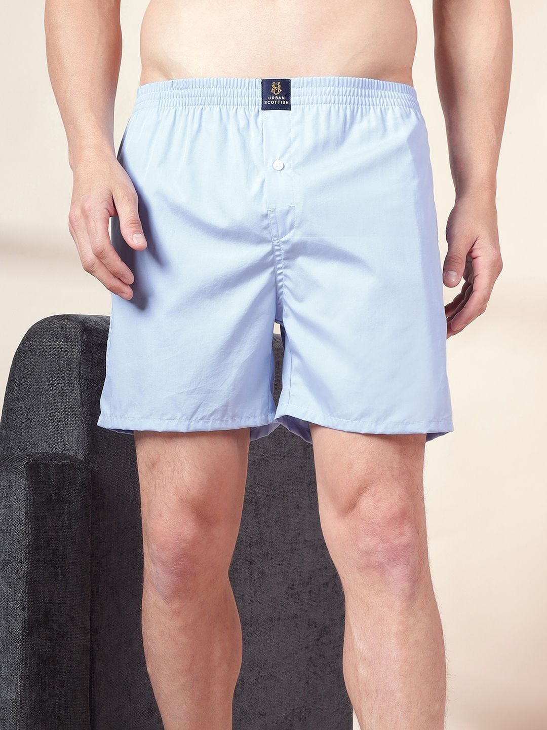 URBAN SCOTTISH Pack Of 2 Pure Cotton Boxers-picture-33
