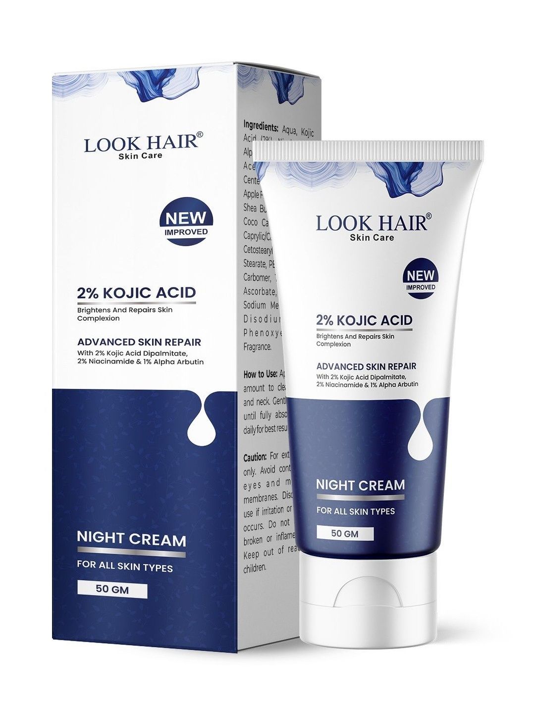 LOOK HAIR 2% Kojic Acid Night Cream With Niacinamide - 50 g-image-45