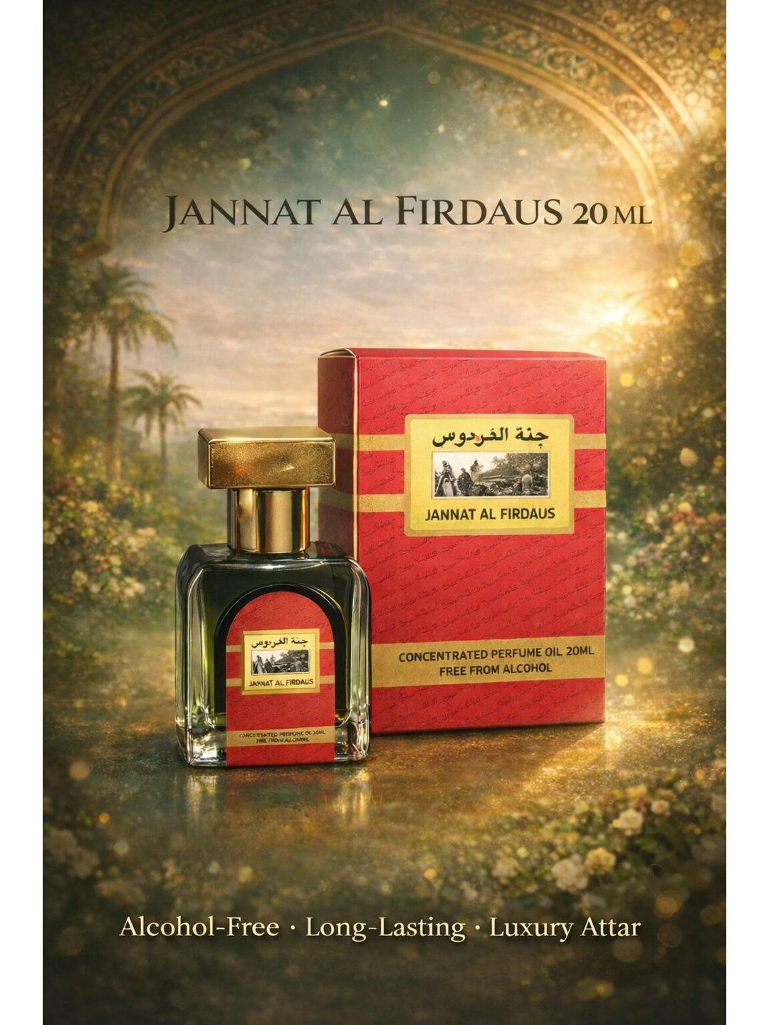MAJESTIC PERFUMES Jannat Al Firdous Long Lasting & Alcohol Free Attar - 20 ml-image-25