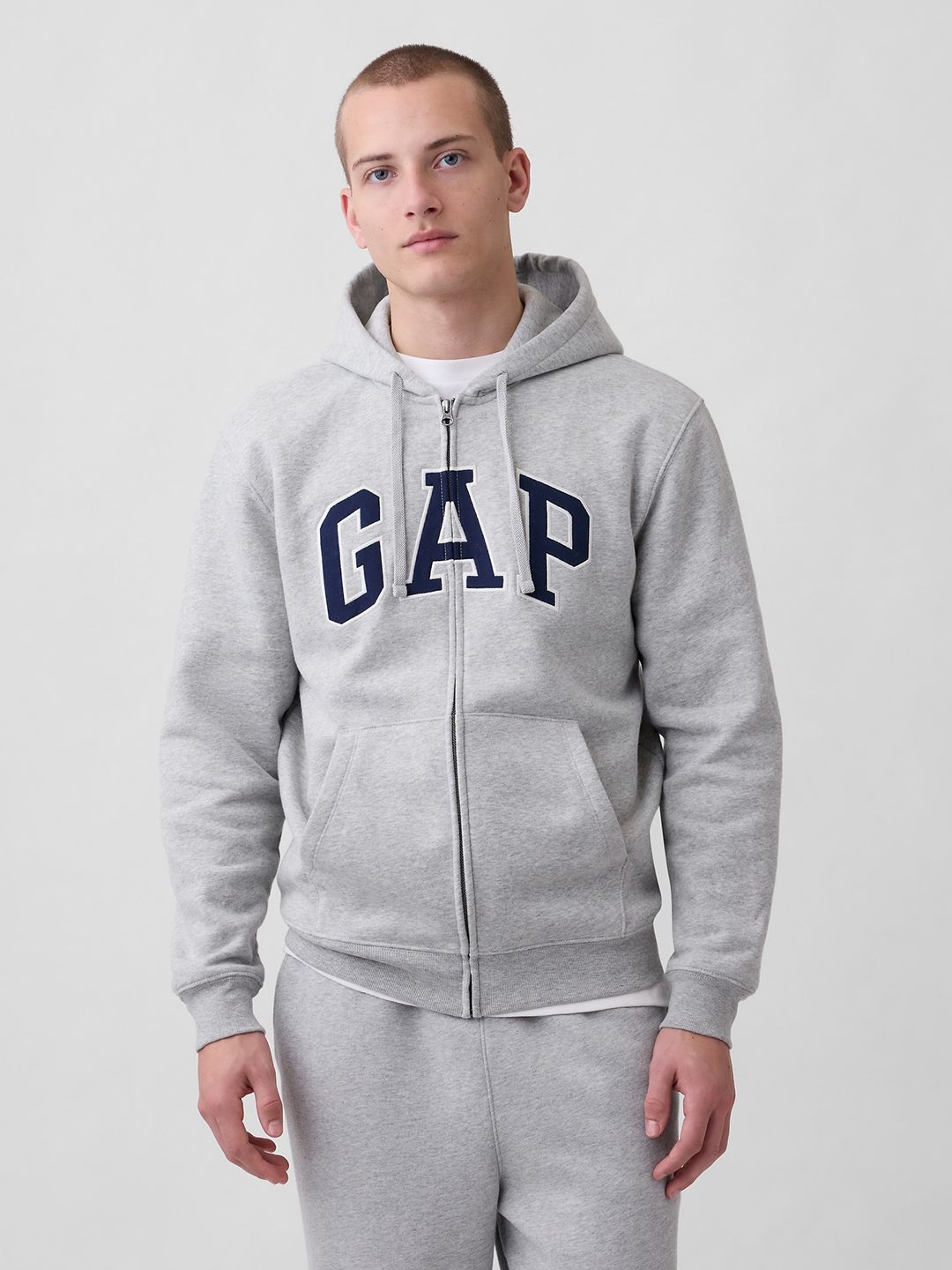 GAP Brand Logo Embroidered Hooded Sweatshirt-picture-50