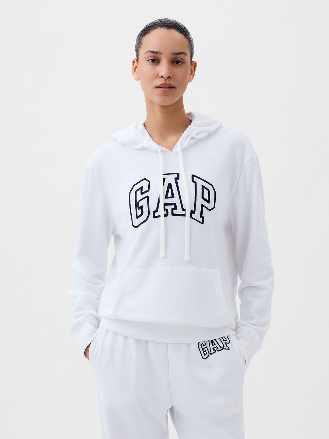 GAP Brand Logo Embroidered Hooded Sweatshirt-picture-53