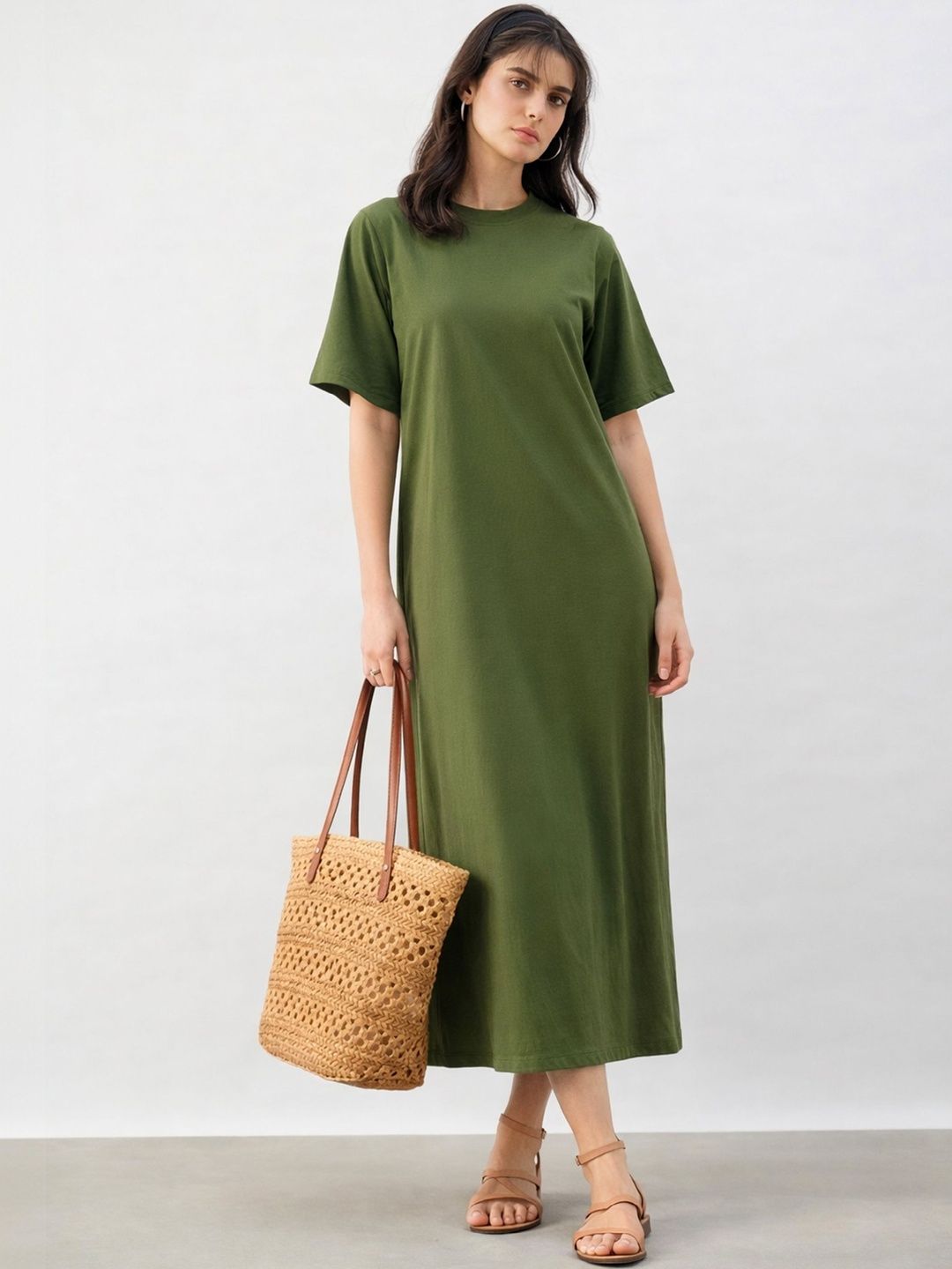 SASSAFRAS BASICS SASSAFRAS BASICS T-shirt Midi Dress