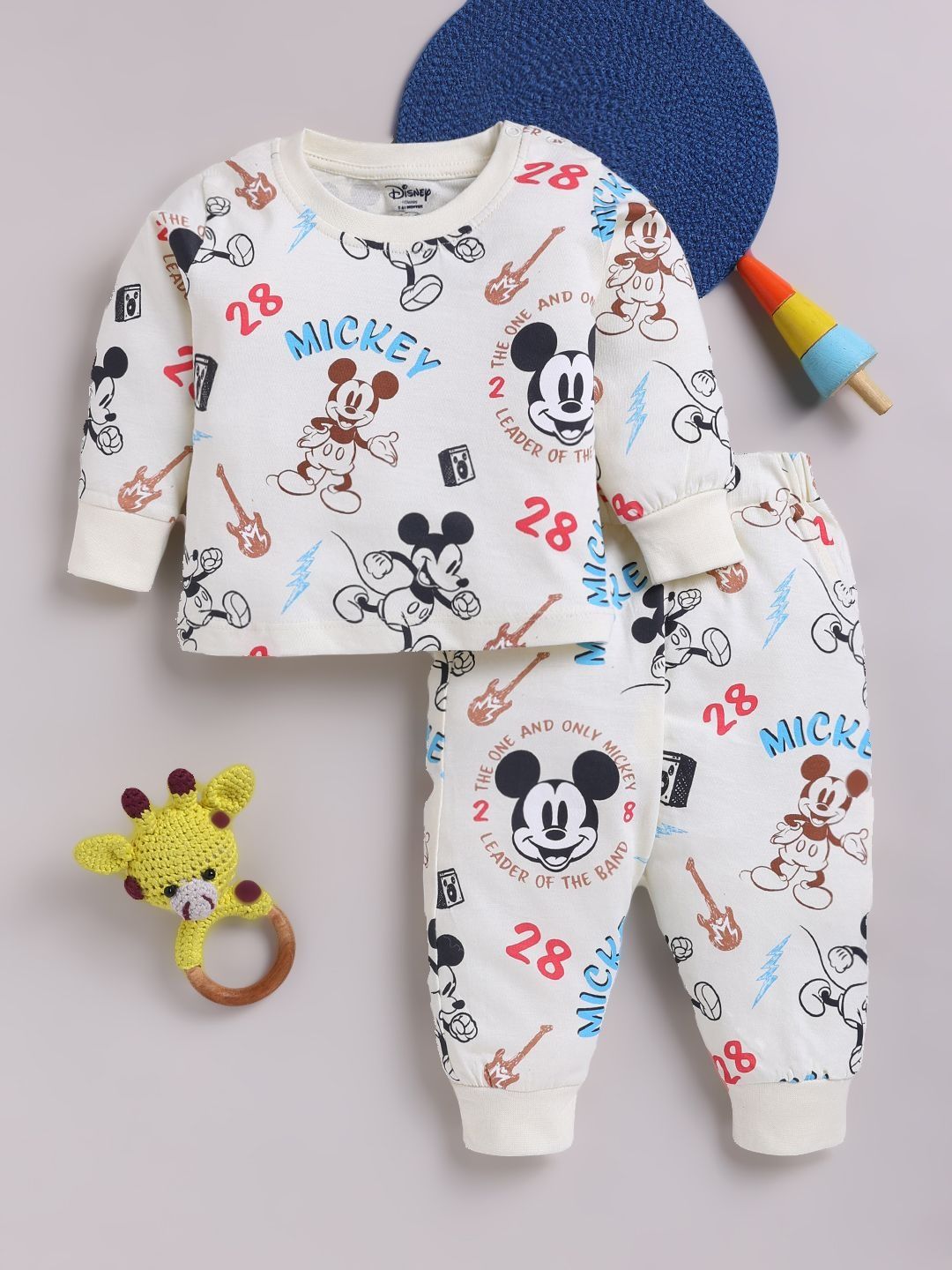 YK Disney Boys Printed T-shirt with Pyjamas
