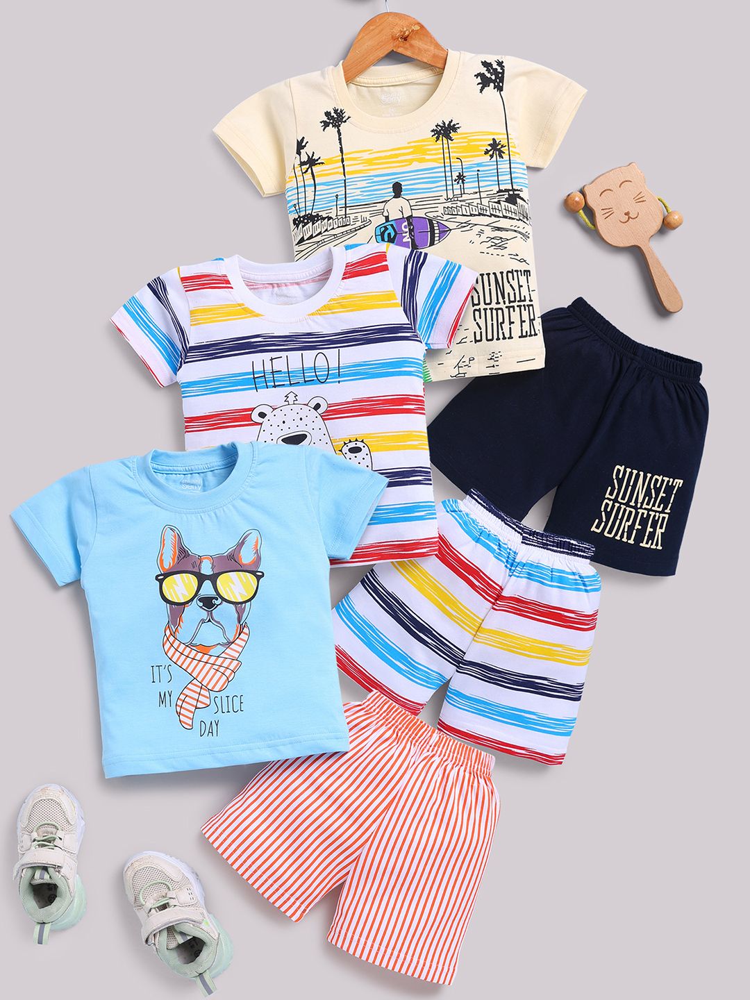 Toonyport Boys Printed T-shirt with Shorts