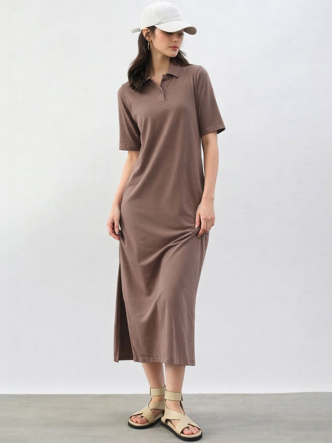 SASSAFRAS BASICS SASSAFRAS BASICS T-shirt Midi Dress
