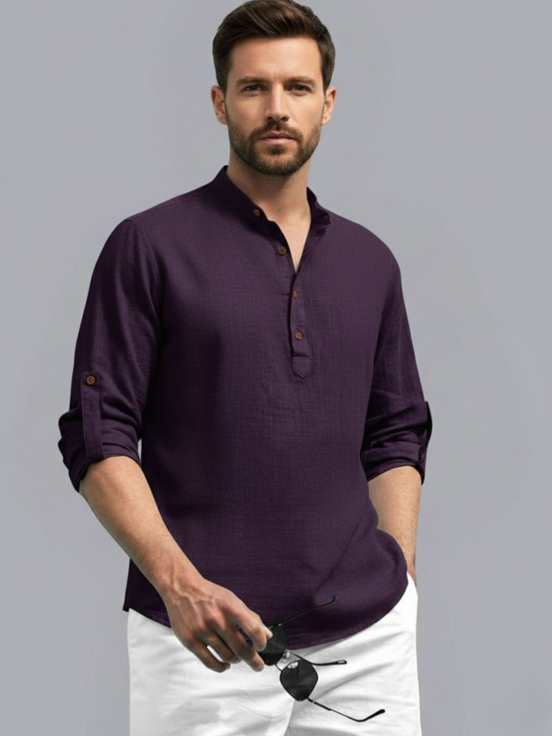 Zee Gold Men Embroidered Patchwork Pathani Kurta-picture-37