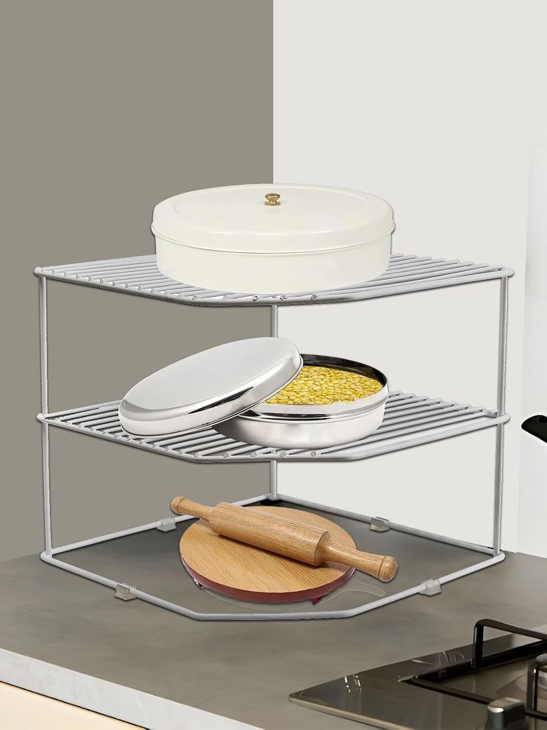 Unify Silver-Toned Set of 1 Super Strong Multi-Utility Organisers